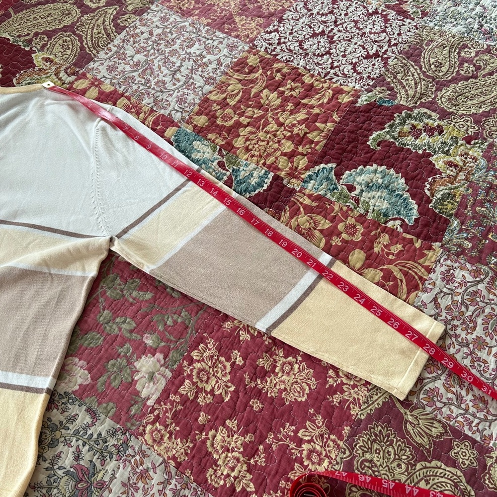 Pendleton Silk Blend Long Sleeve Button Front Car… - image 8